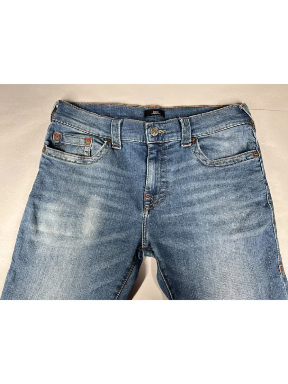 True Religion Men's Rocco Relaxed Skinny Jeans 32 x 32 Medium Wash Stretch